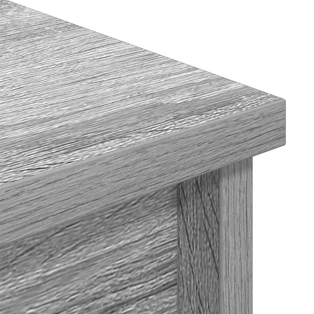 Highboard Grey Sonoma 37.5x35x180 cm Engineered Wood